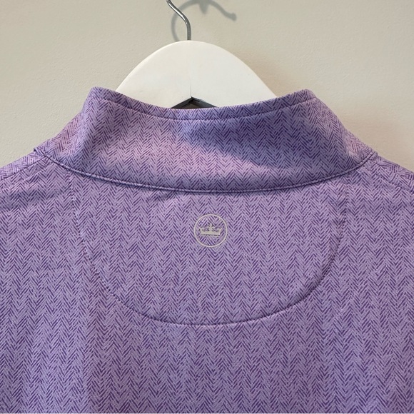 Peter Millar Men’s Quarterzip QZip Quarter Zip Jacket Sweater Sweatshirt Purple - Picture 8 of 9